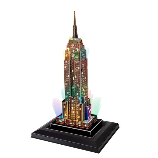 Cubic Fun 3D Puzzel Empire State Building + Led Verlichting 58 Stukjes