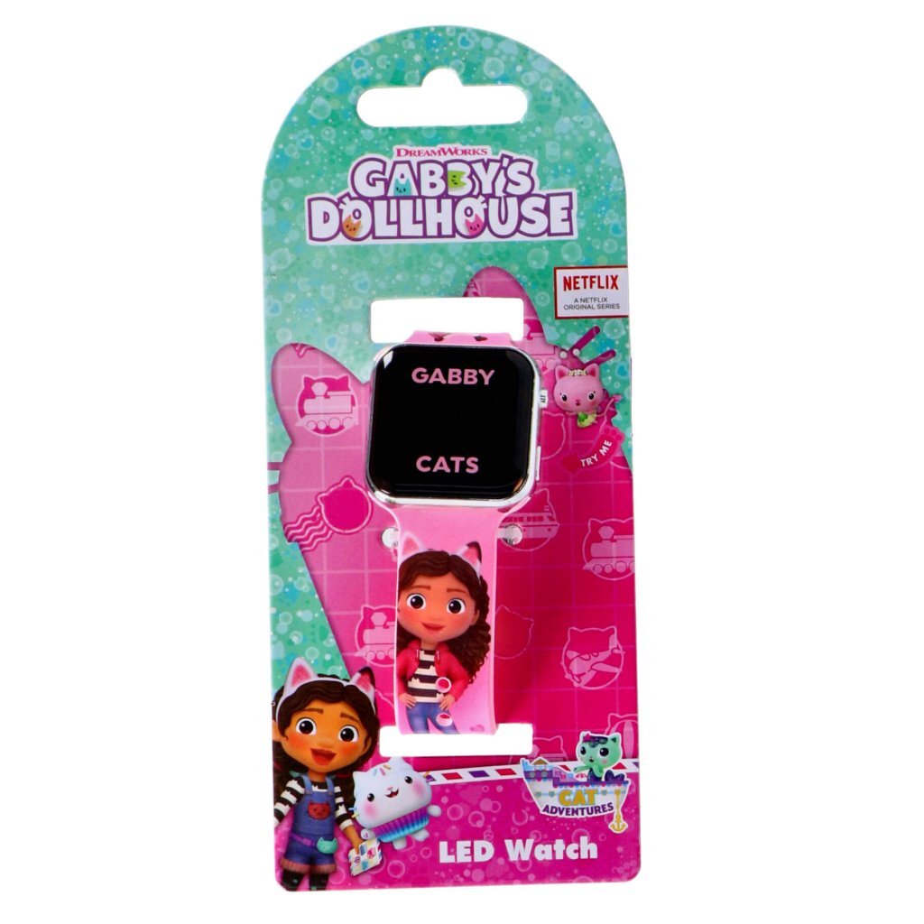 Gabby's Dollhouse Gabby'S Dollhouse Led Horloge Roze