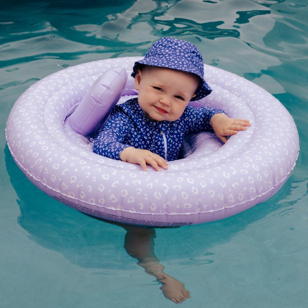 Overige Merken Swim Essentials Baby Float Zwemzitje Luipaard 69 Cm Lila