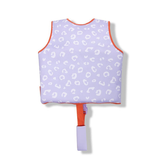 Overige Merken Swim Essentials Zwemvest Luipaard 3-6 Jaar Lila/Rood