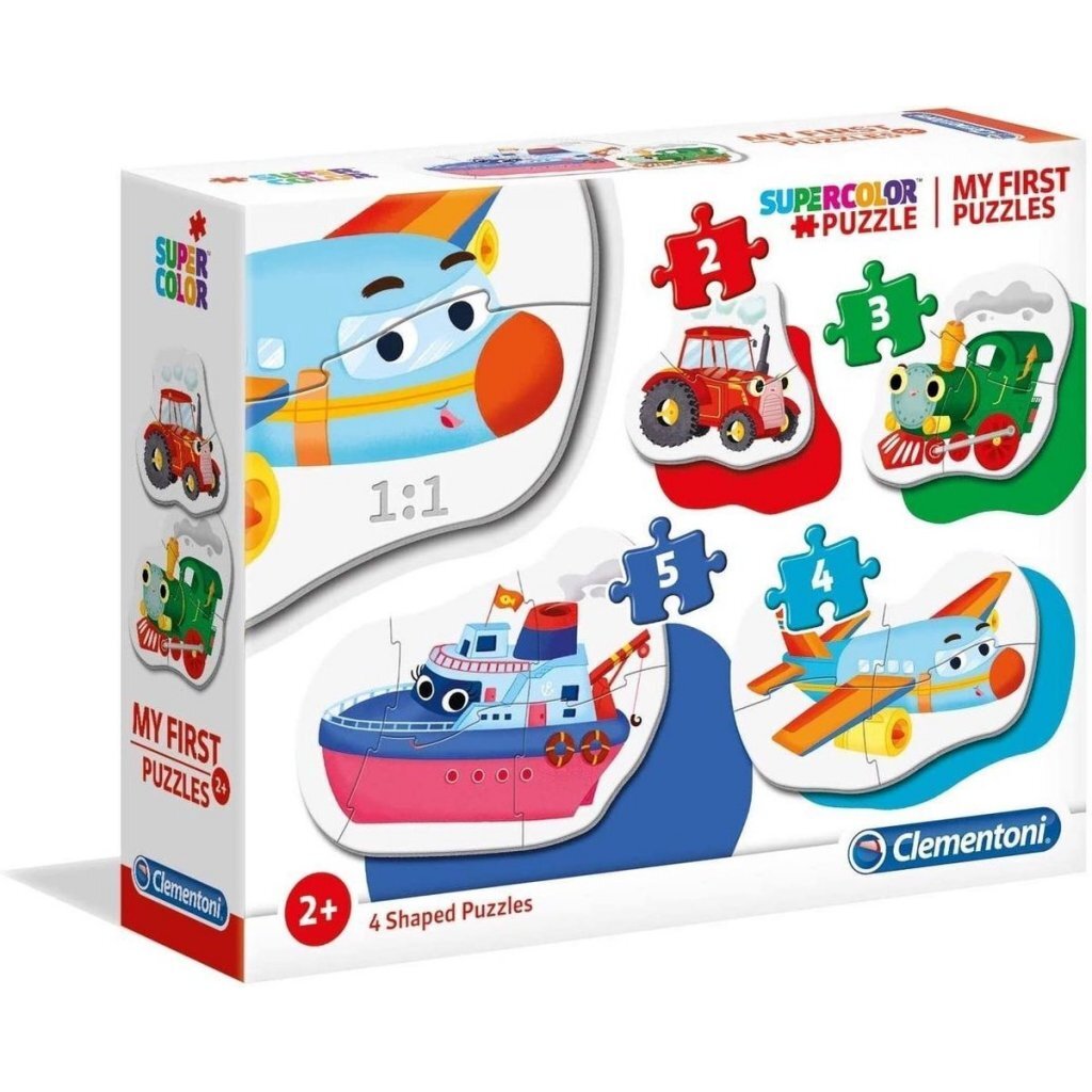 Clementoni Supercolor Puzzel My First Transport 2-5 Stukjes