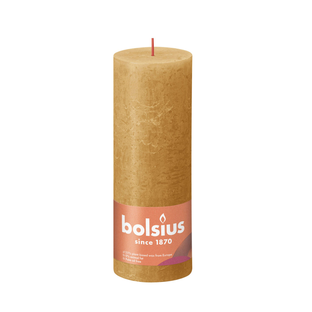 Bolsius Kaars 19X6,8 Cm Honey Rustiek